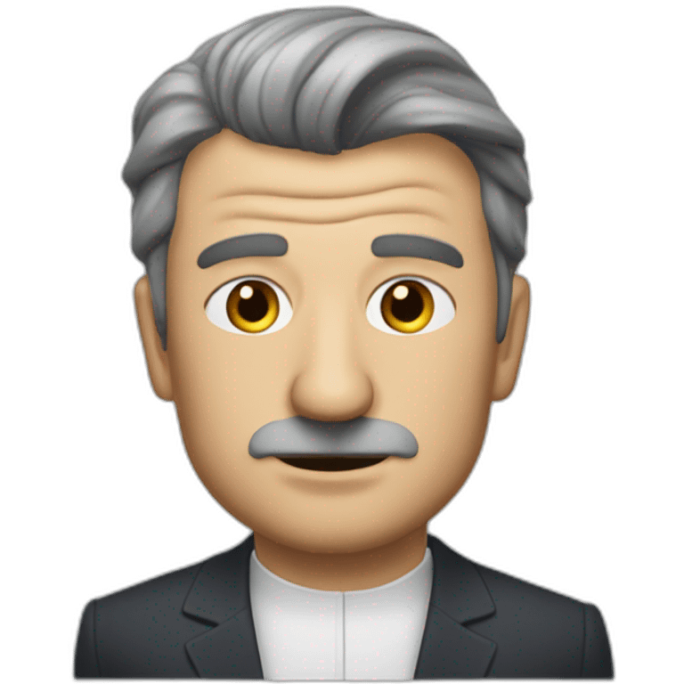 Jean Lassalle with his big nose and eyes closed emoji