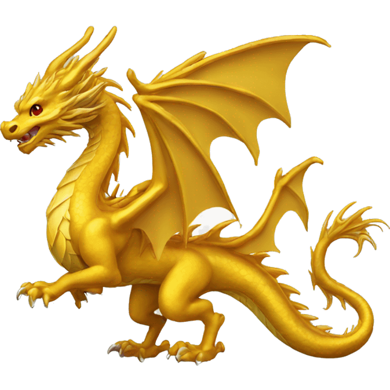 golden dragon S Shaped emoji