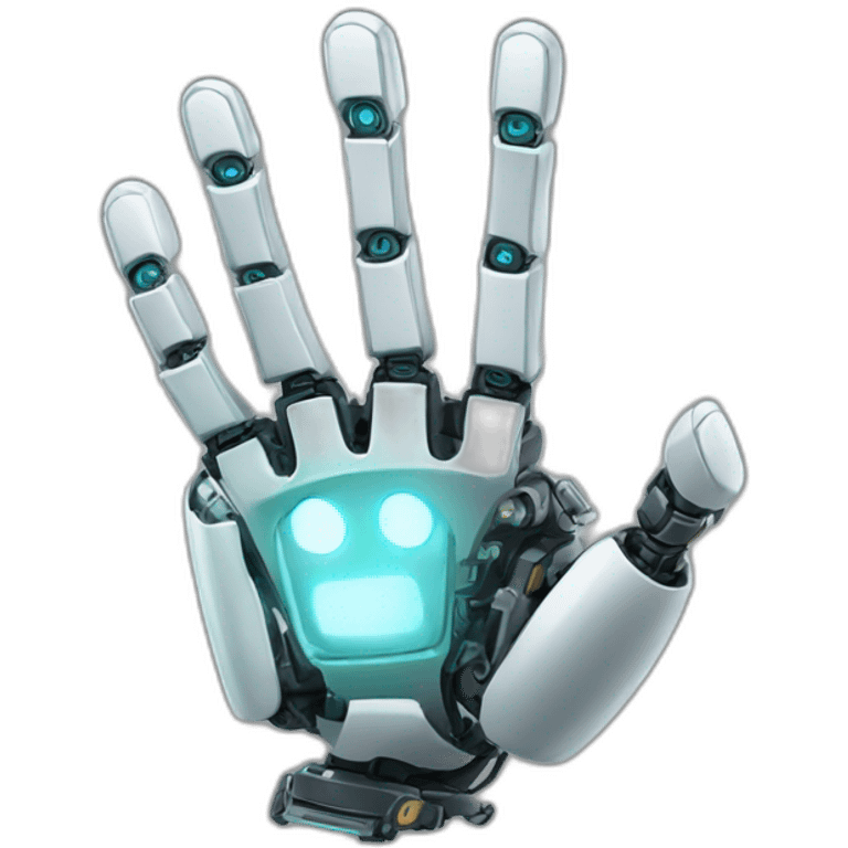 robotic hand emoji