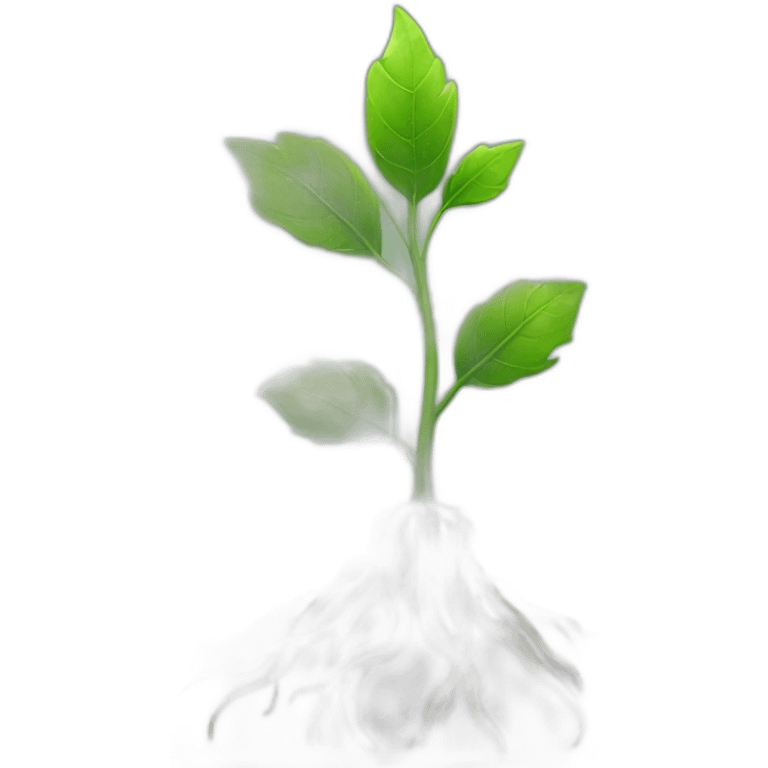 plant with root emoji