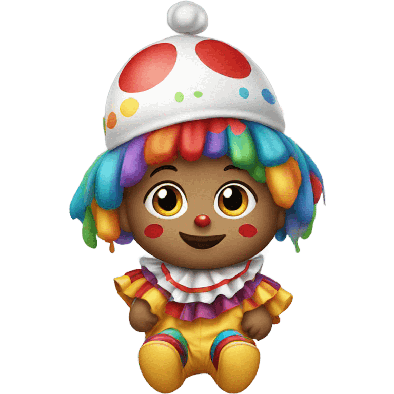 Baby clown emoji