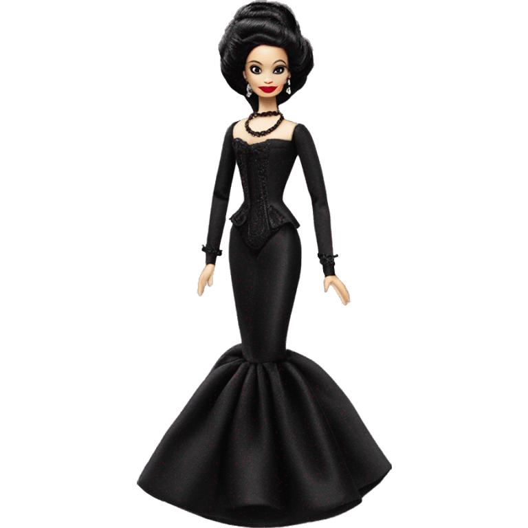 1915 Victorian Debut Barbie CC,Morticia Addams,modeling, sparkling black octopus tails  emoji