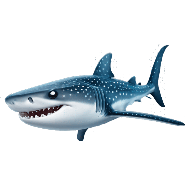 Whale shark without teeth emoji