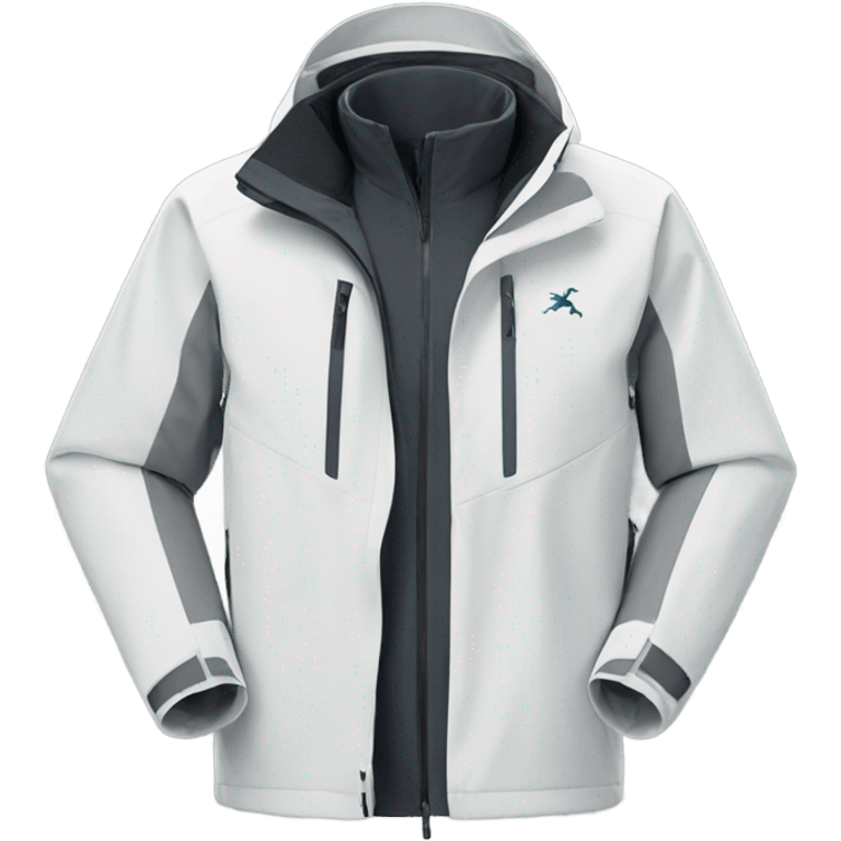 white Arcteryx jacket with no hood emoji