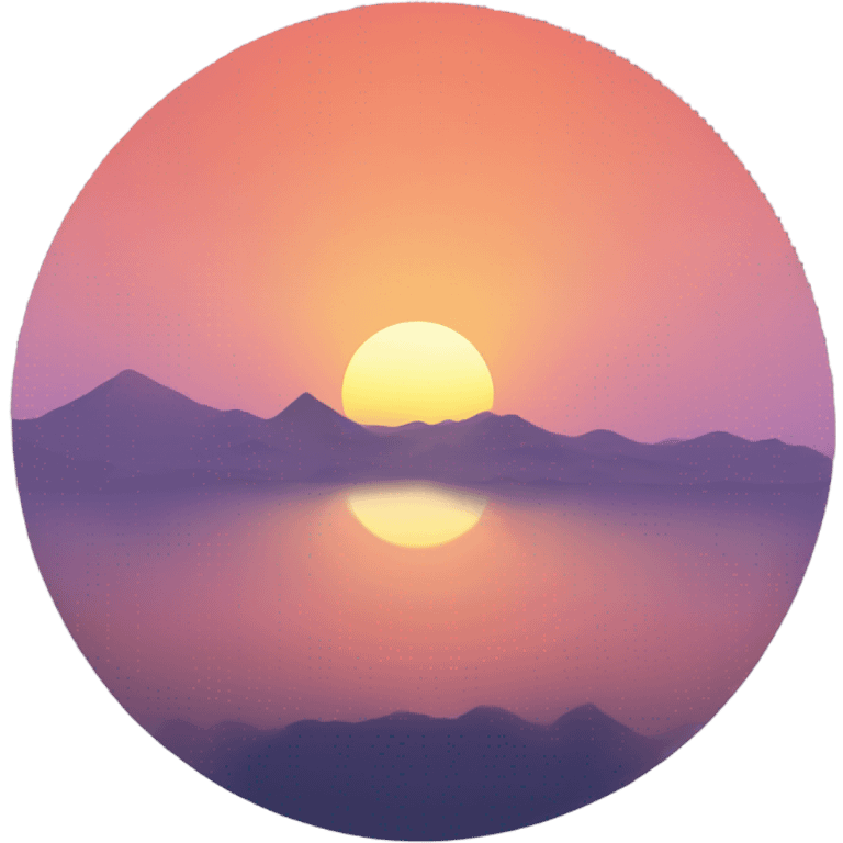 A sunset scene emoji