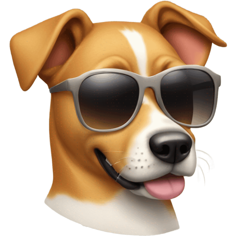 dog wearing sunglasses emoji