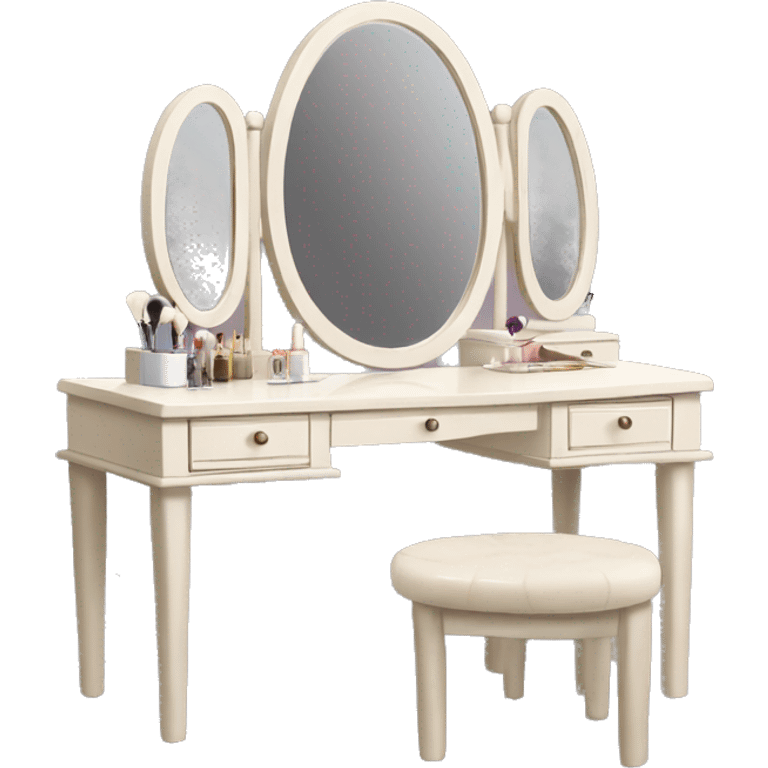 Vanity table with mirror  emoji