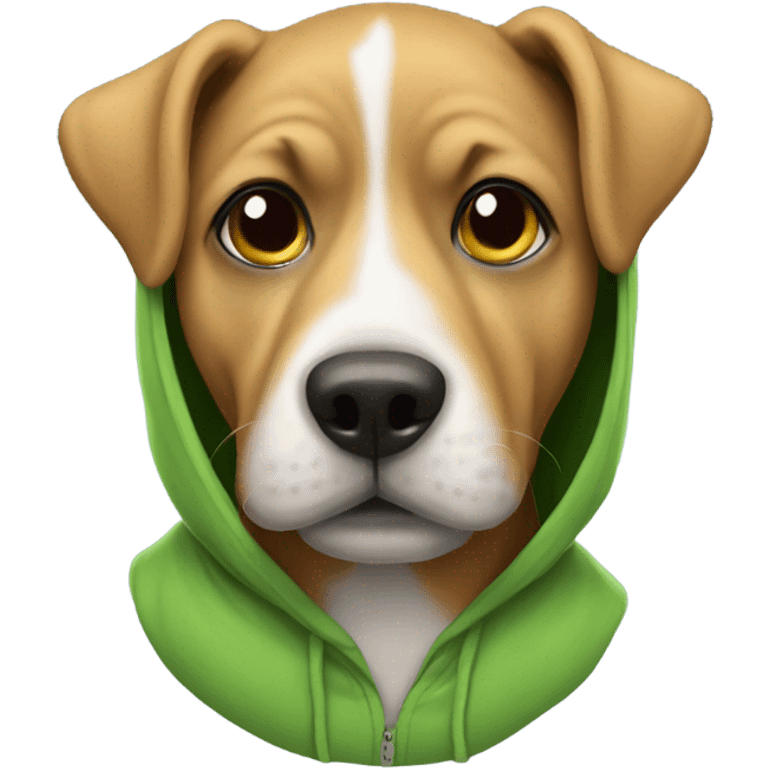 Dog with a hoodie  emoji