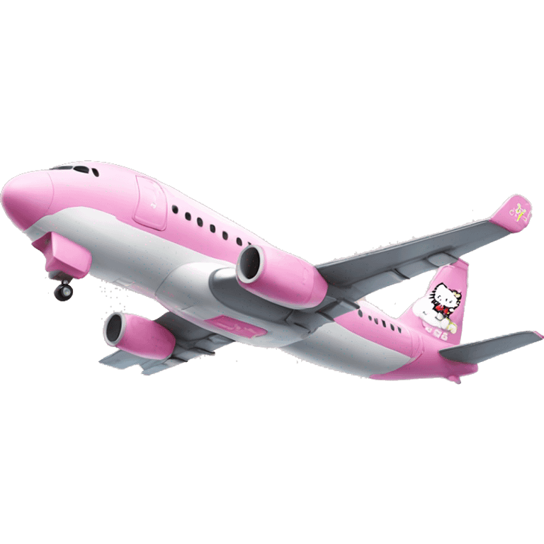 Avión hello kitty emoji