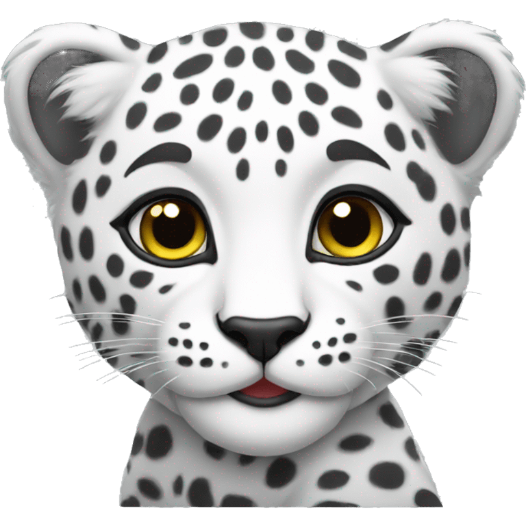 white leopard cub emoji