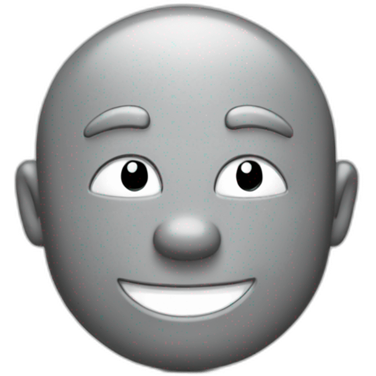 A coin in the shape of a retro Disney character in gray color emoji