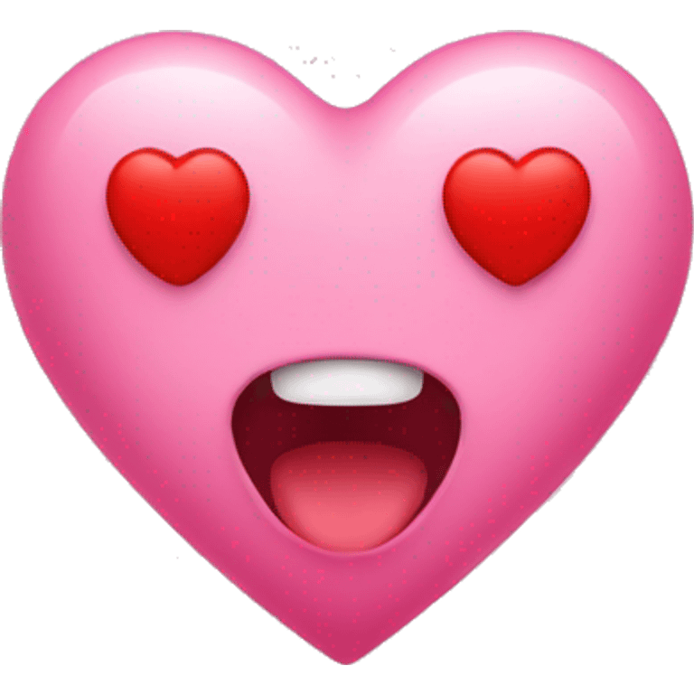 Pink heart with red spot emoji