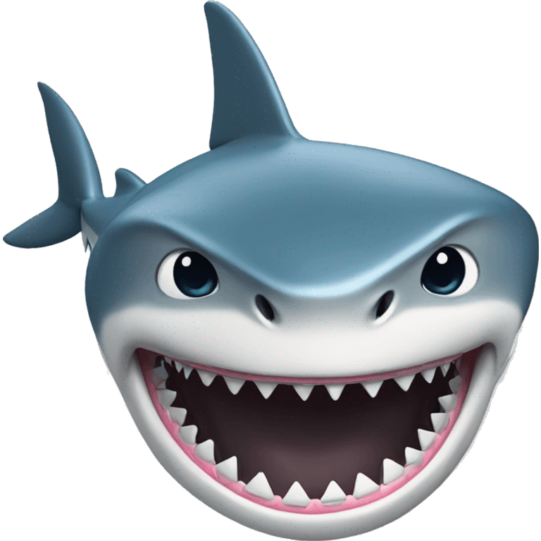 shark with tophead emoji