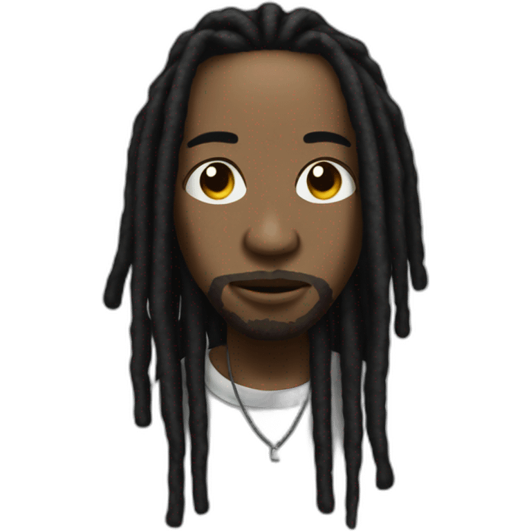 Rapper black dreads emoji