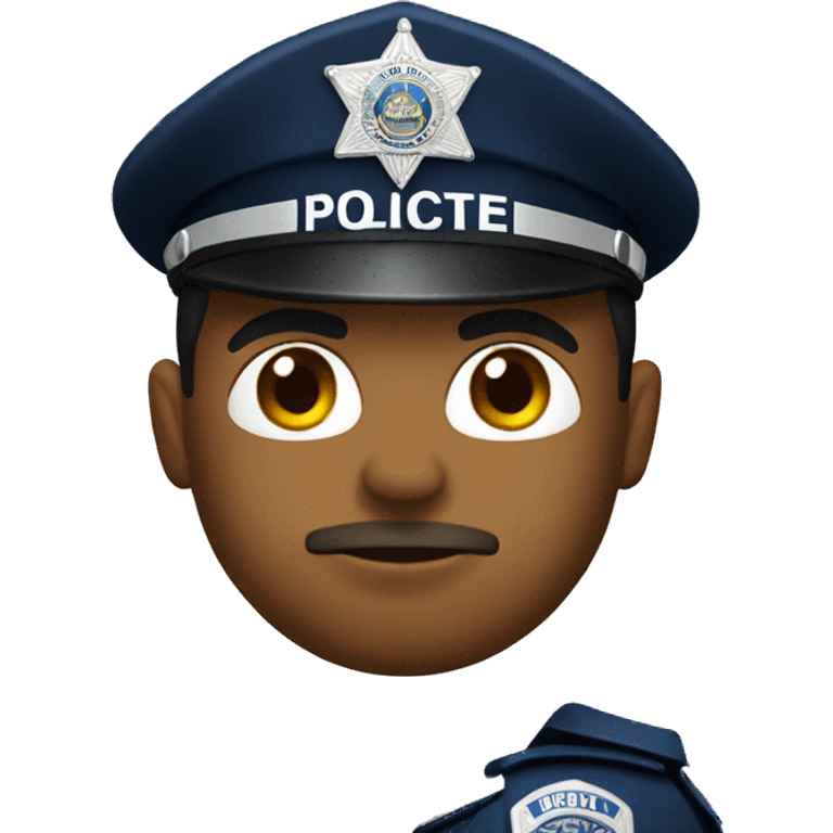 Dominican police officer emoji