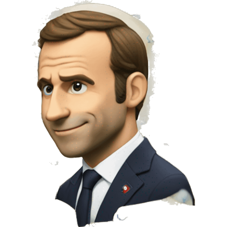 macron qui joue a la ps5 emoji