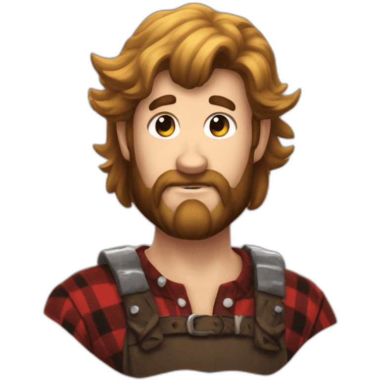 A burly lumberjack dnd warlock emoji