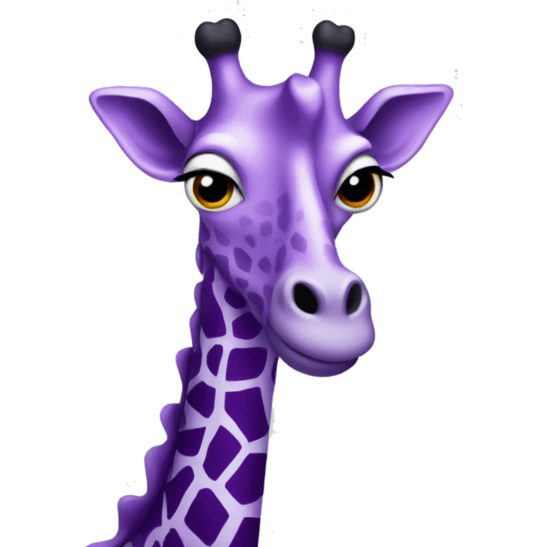 purple giraffe emoji