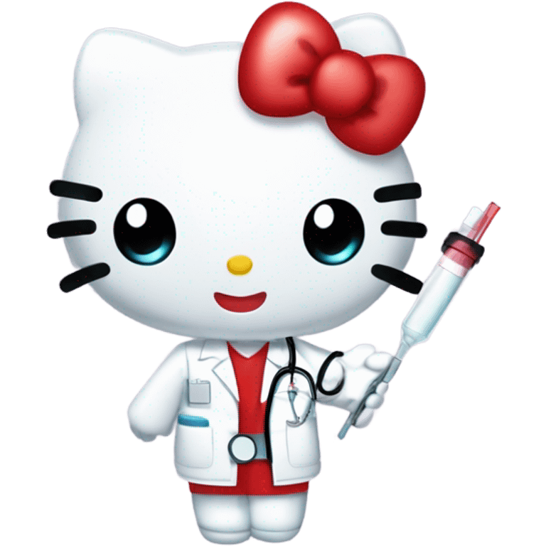 Phlebotomy hello kitty  emoji