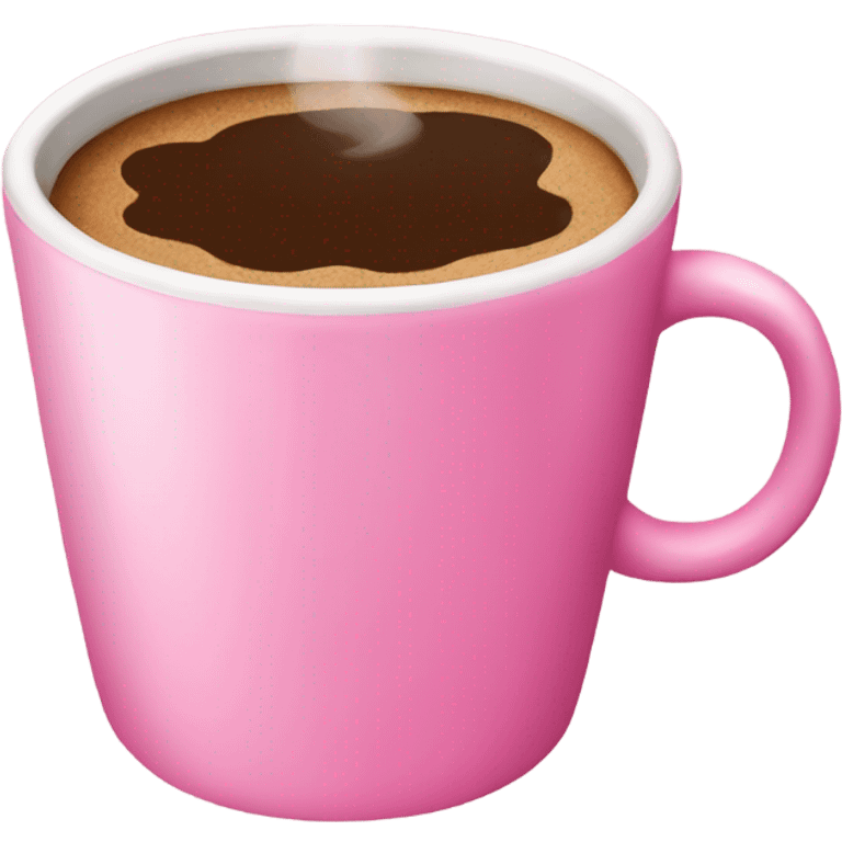 Pink coffee emoji