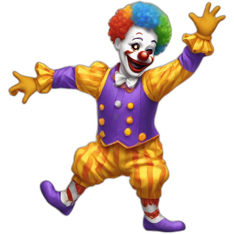 Clown dancing emoji