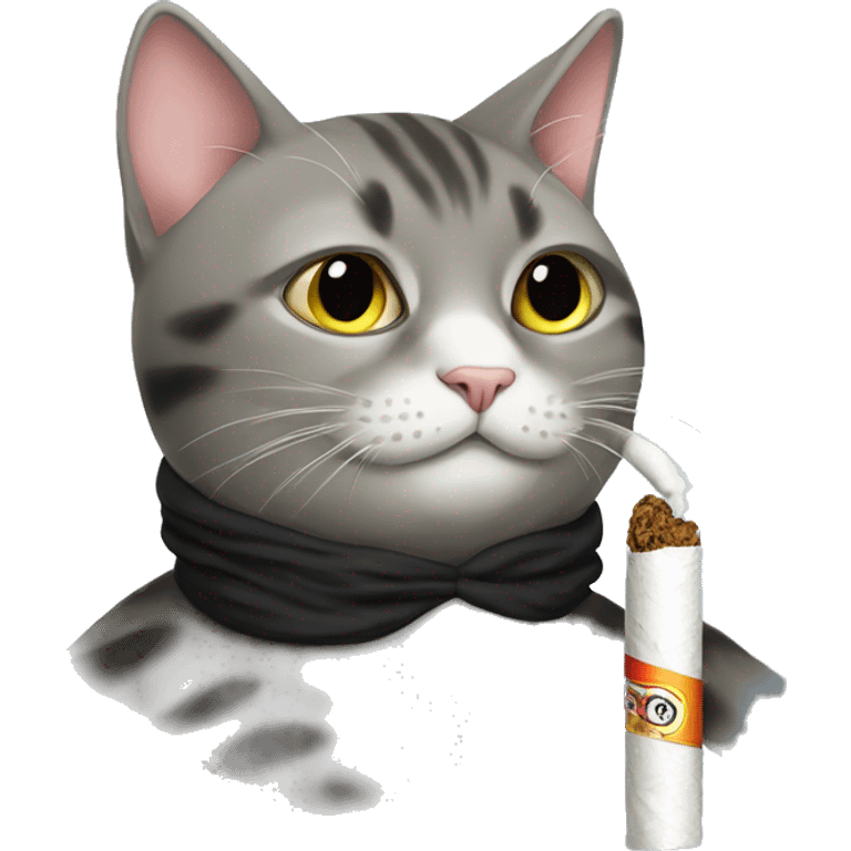 cat with cigaret emoji