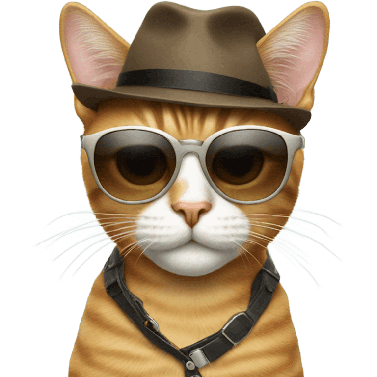 Cat with sunglasses emoji