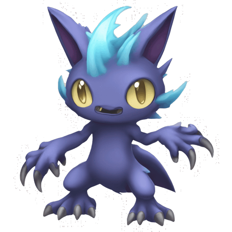 cute cool edgy sharp eldritch ethereal Digimon-Fakemon-animal full body emoji