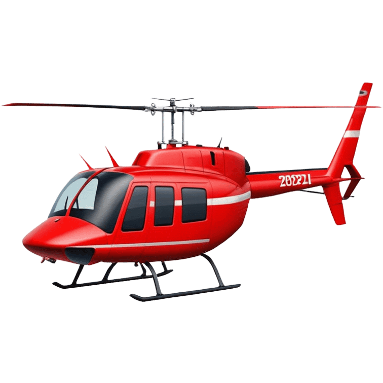 Bell 206 - Bell Helicopter (Model Year: 2021) (Iconic colour: Red) emoji