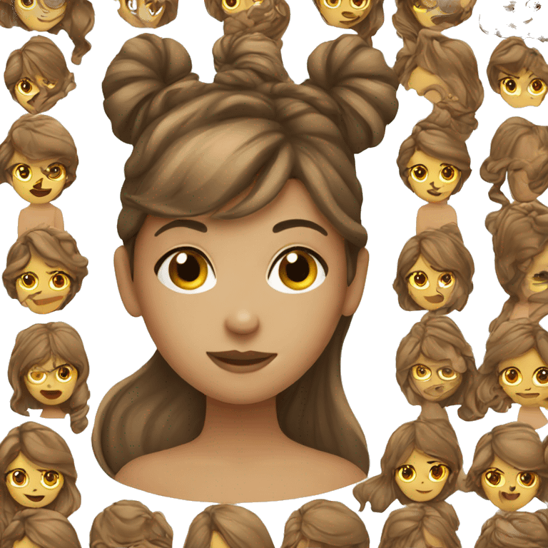 brown hair girl who is a designer emoji