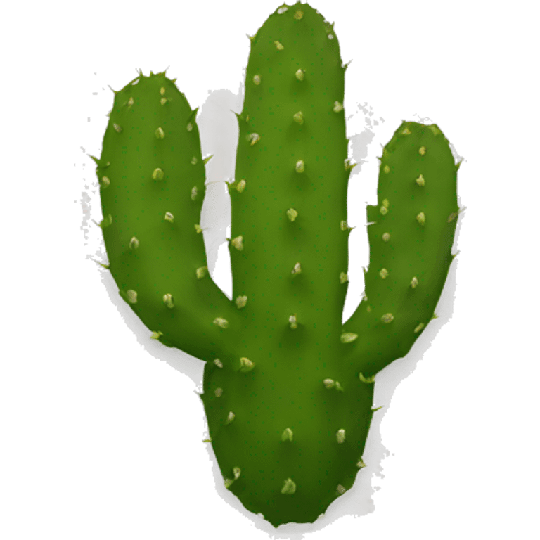 single flat Nopal in a plate emoji