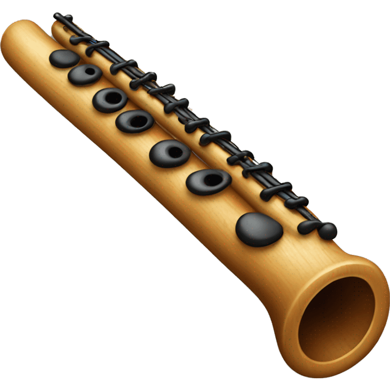 wooden flute emoji