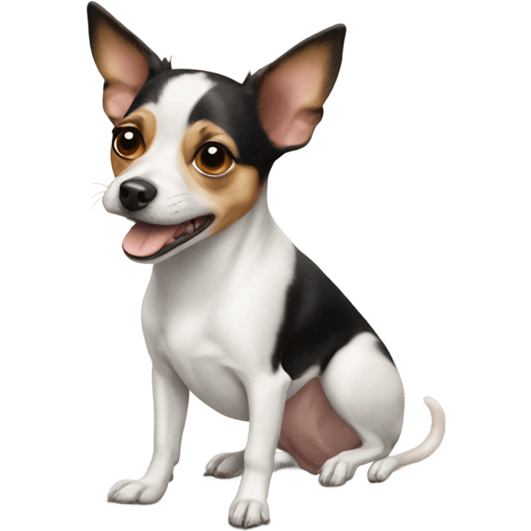 Rat terrier mixed with chihuahua  emoji