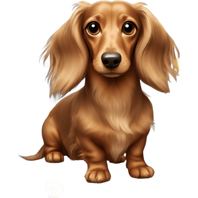 Longhaired dachshund  emoji