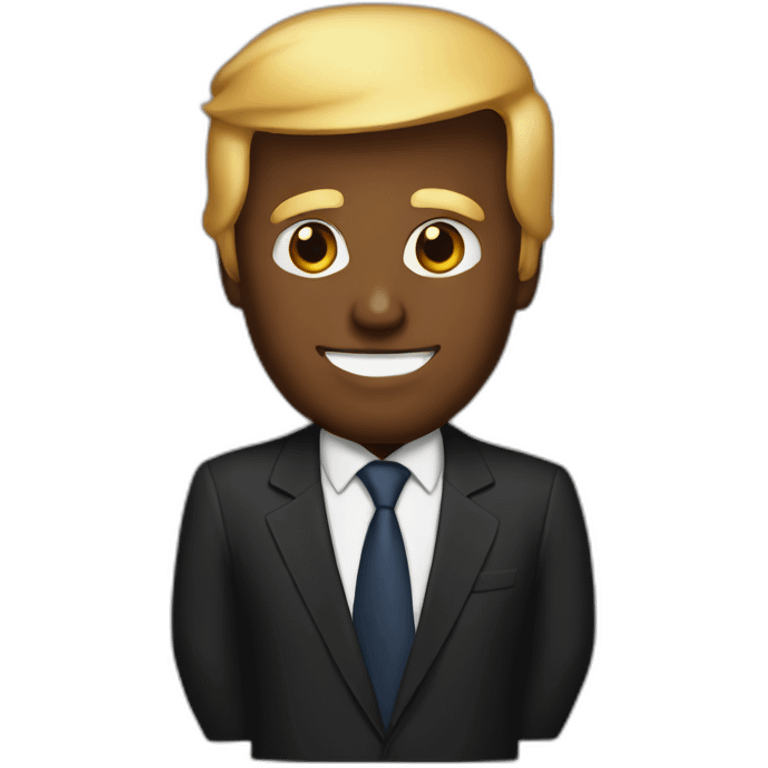 Donald trump as a black man emoji