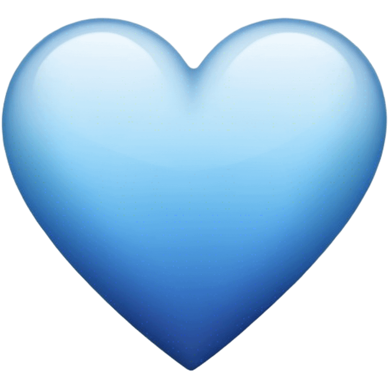 Ombré blue heart  emoji