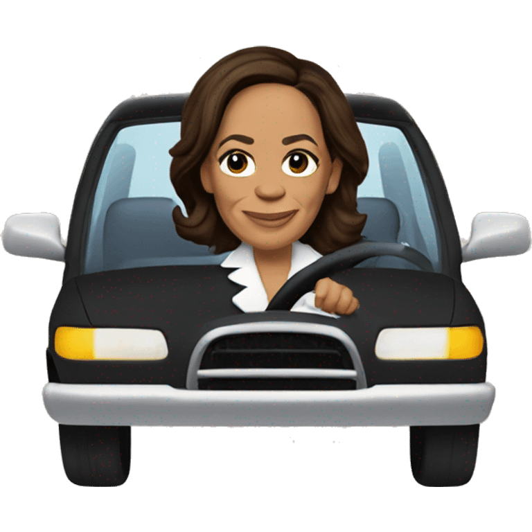 Kamala Harris Driving a car emoji