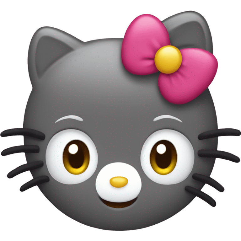 hello kitty with an obvious face expression  emoji