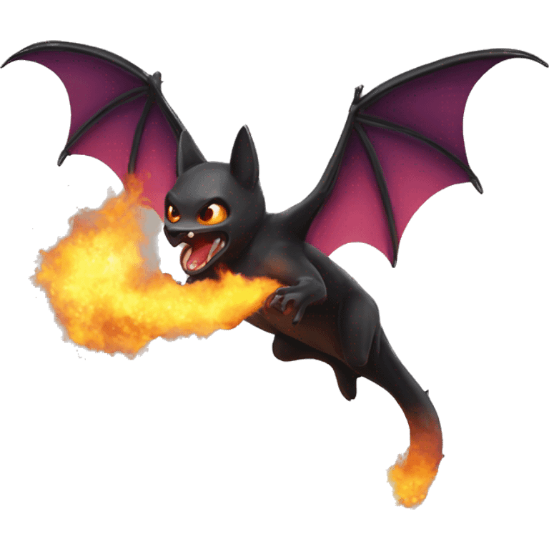 fire breathing bat emoji