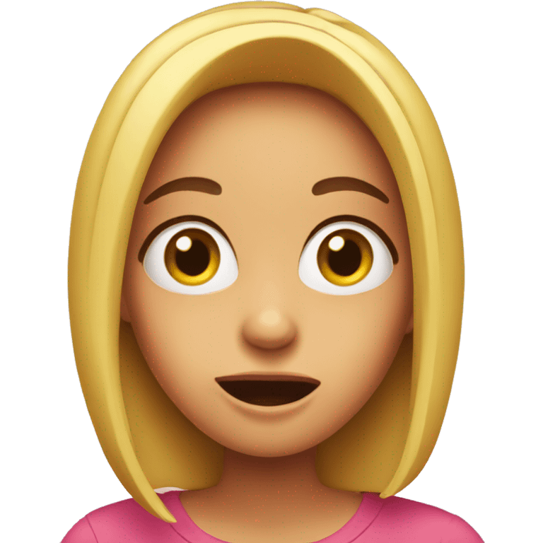 Surprised girl emoji