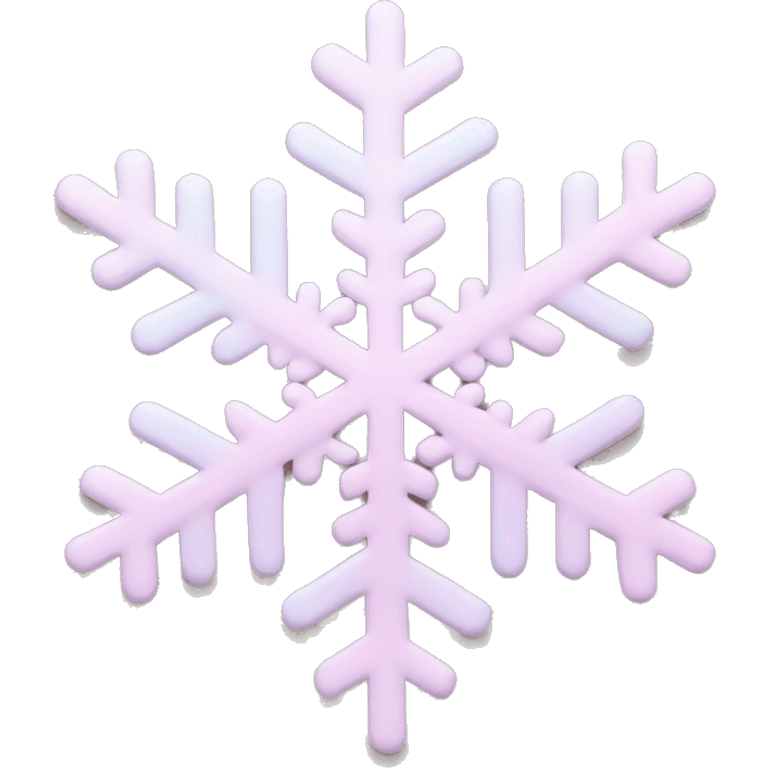 pastel pink snowflake  emoji