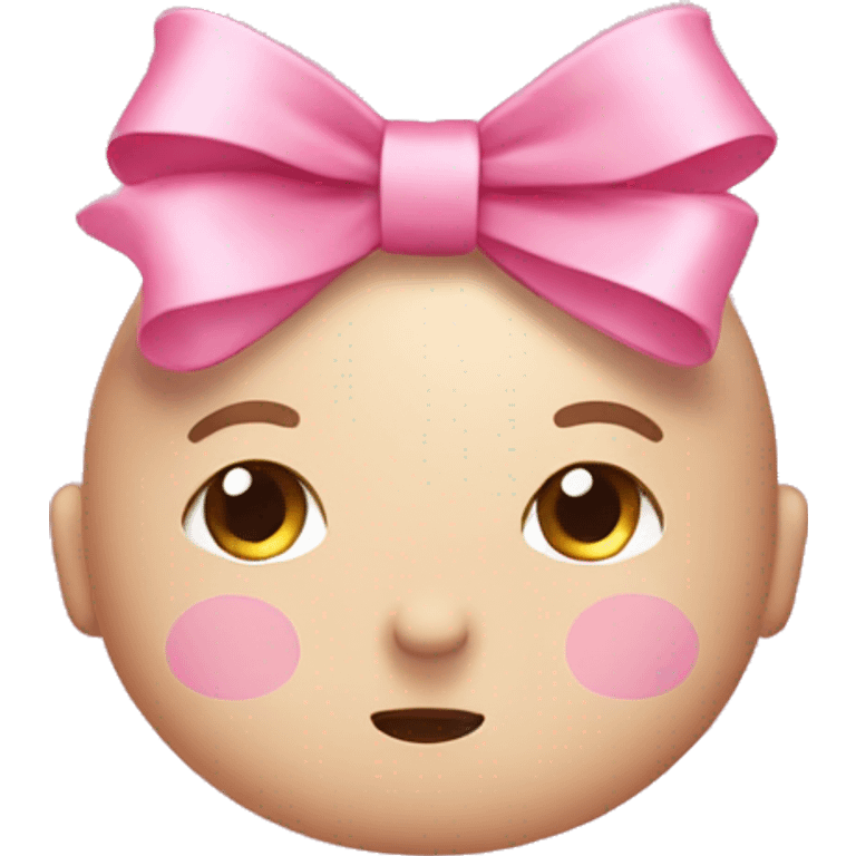 cute pink bow emoji