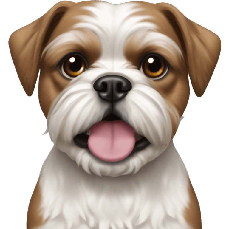 Shih tzu with staffordshire bull terrier  emoji