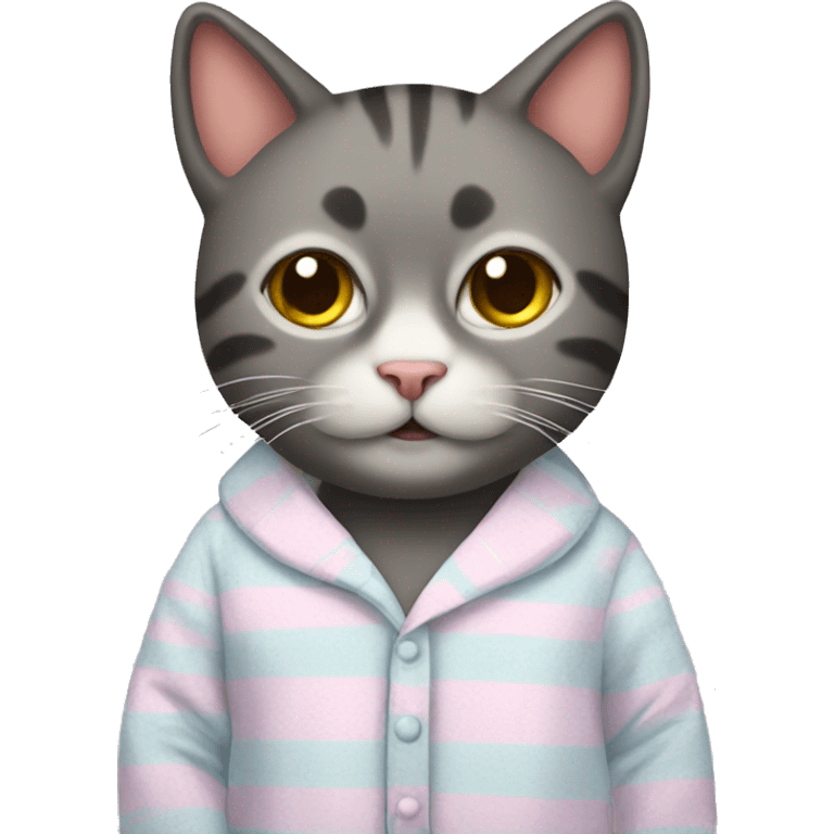 Cat in pajamas  emoji