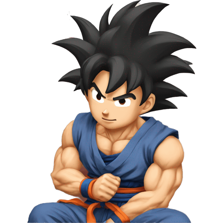 Goku sur un paresseux  emoji