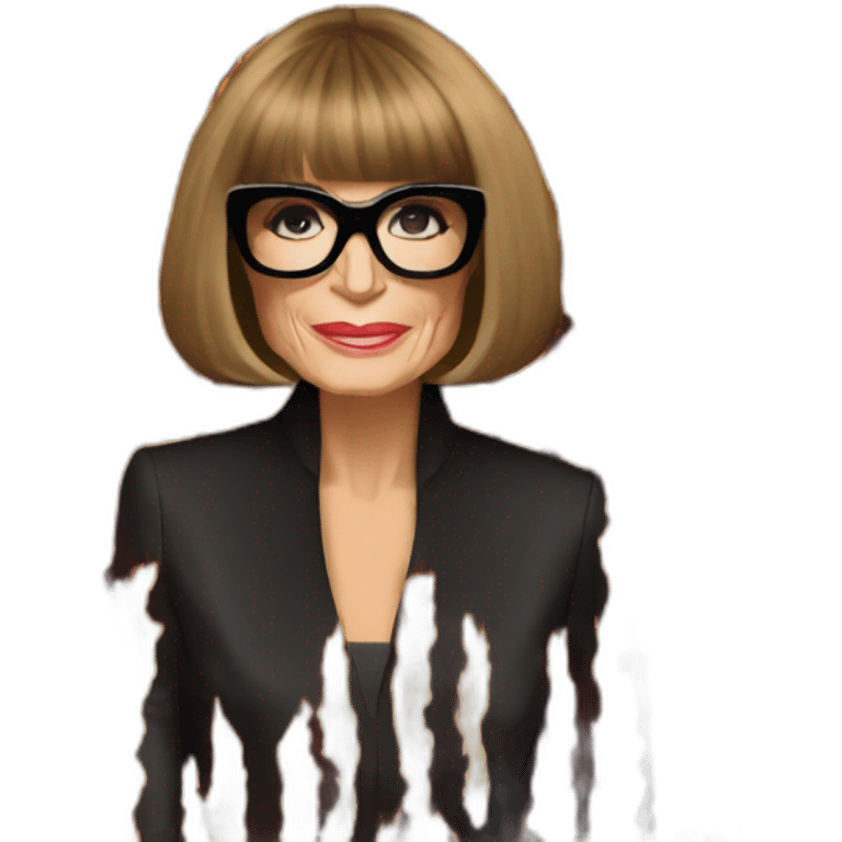 Anna wintour on fire emoji