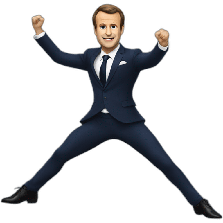 Macron entrain de danser emoji