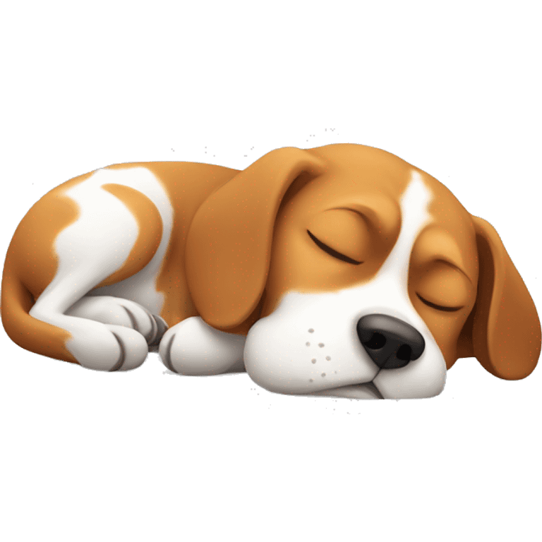 Beagle sleeping emoji