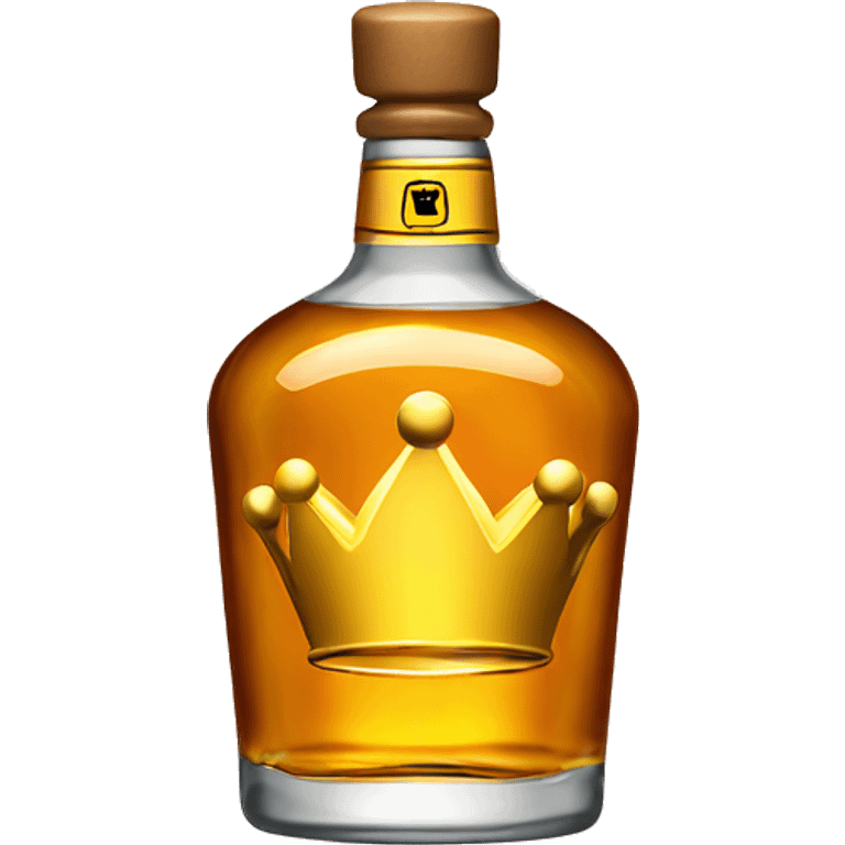 Crown liquor bottle emoji