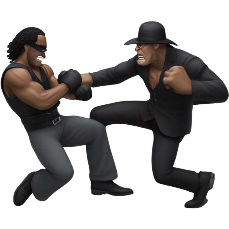 The undertaker beating up a guy emoji